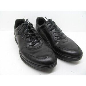 Ecco Danish Design Mens Black Leather Oxford Sneakers Size US 11 EUR 45